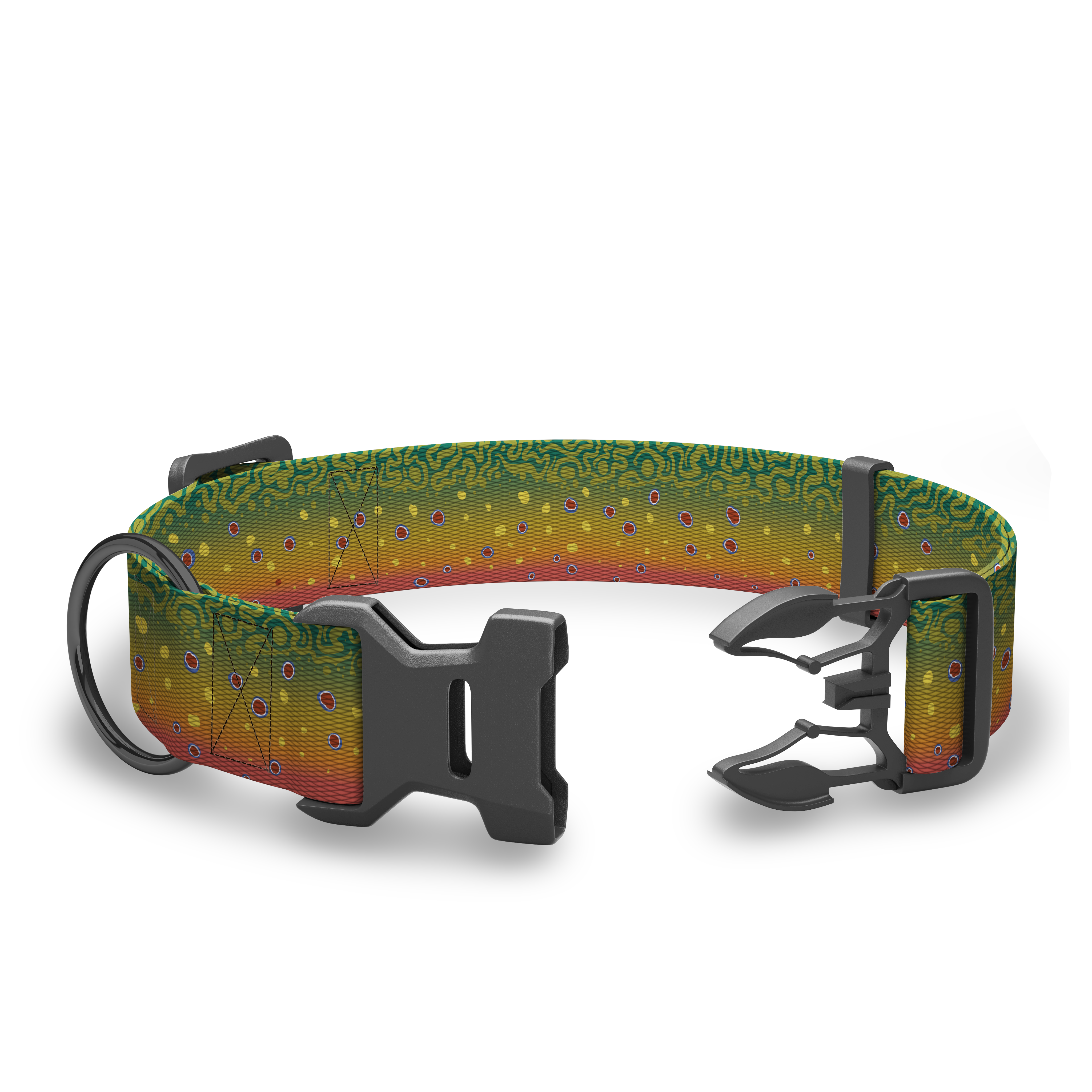 Wingo Outdoors - Coosa Dog Collar: Medium / Baja Bars
